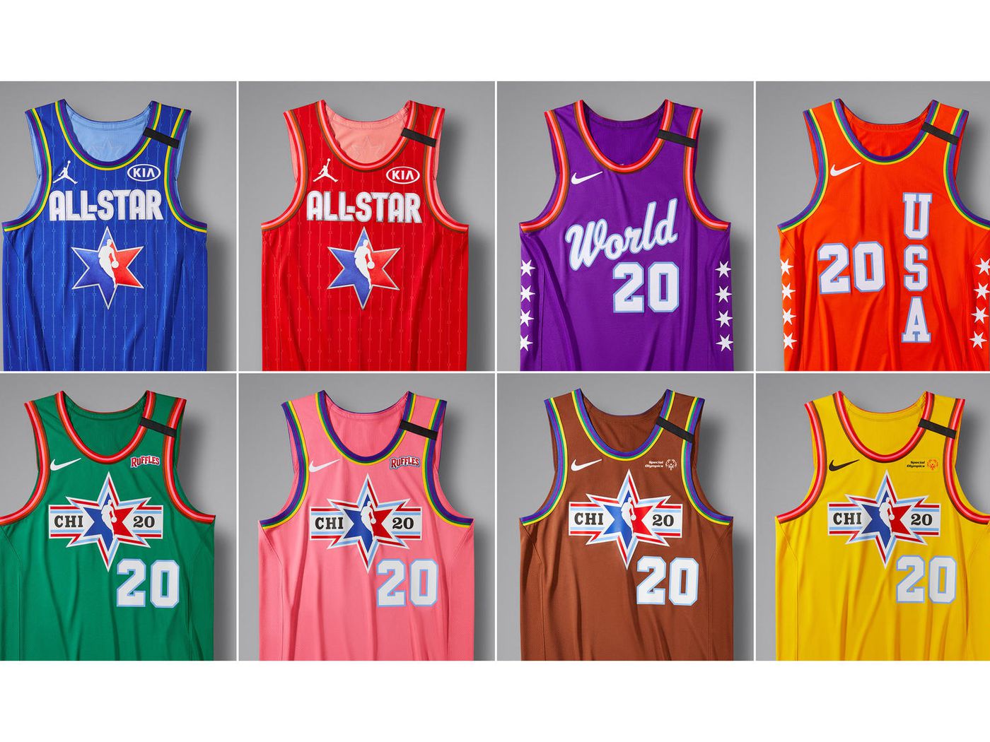Free download NBA All Star 2020 The 8 different jerseys colors youll