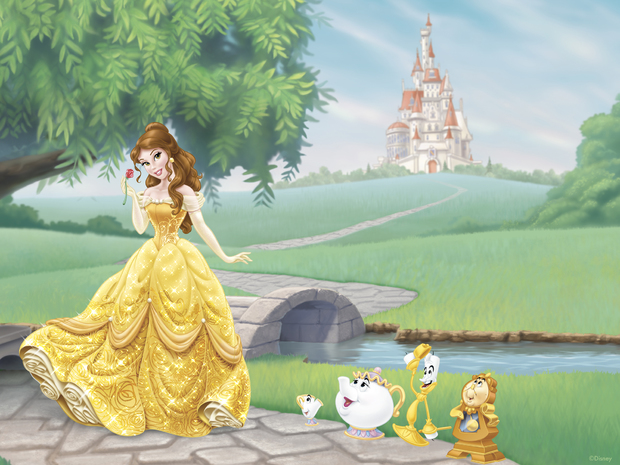 Disney Princess Belle Wall Mural Photo Wallpaper Photowall