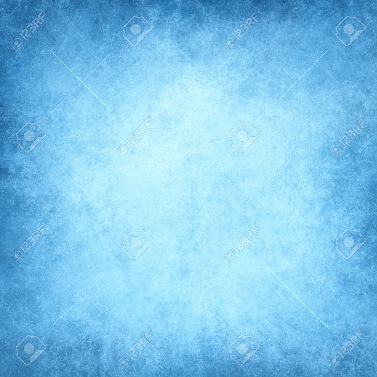 Abstract Sky Blue Background Or Paper With Brighter Center