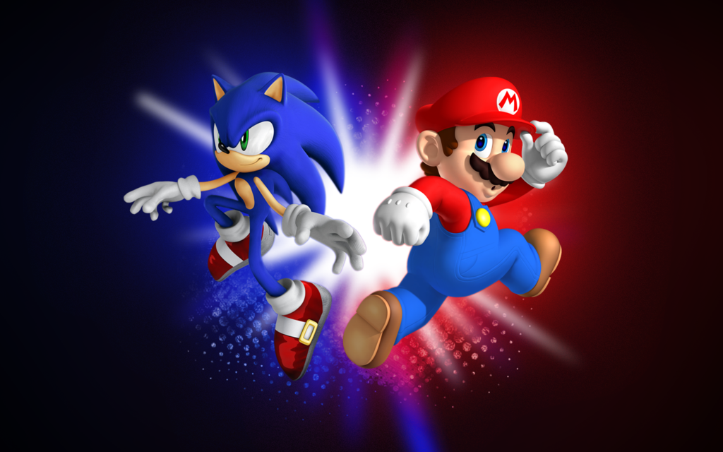 Sonic And Mario Light Burst By Nextgenify