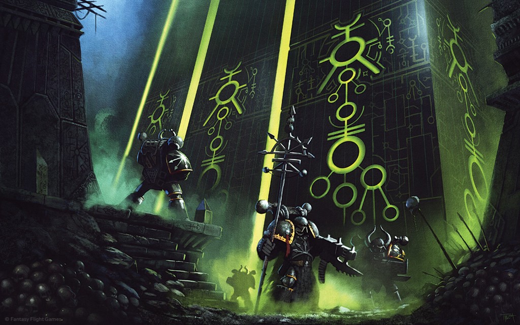  Miniatures Ooops Necrons and Chaos Space Marine Wallpaper
