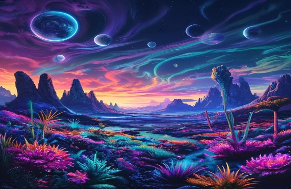 Alien Planet Landscapes Wallpaper