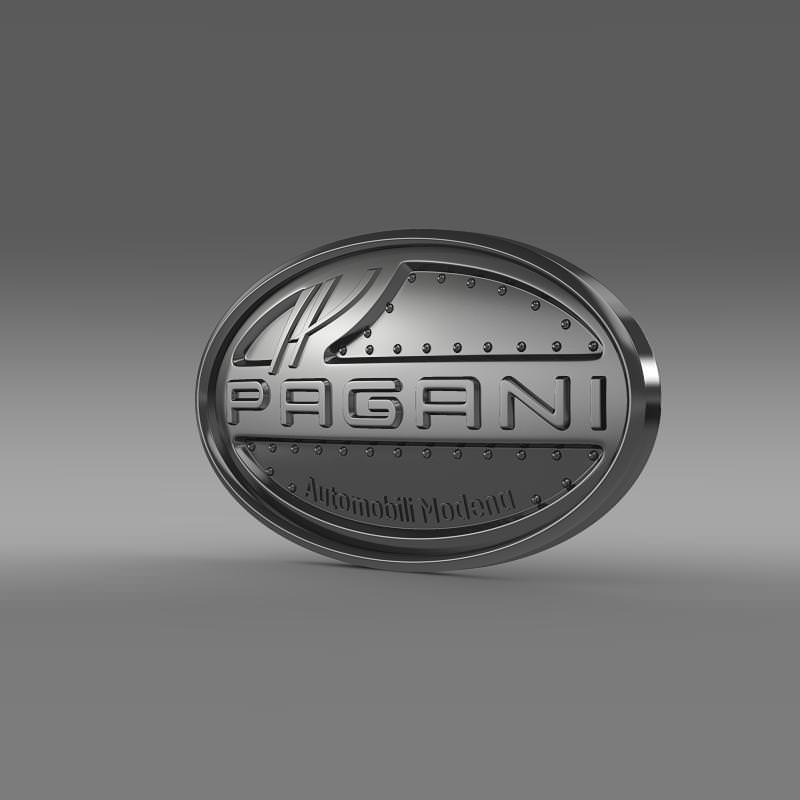 Pagani Logo 3d Brands For HD