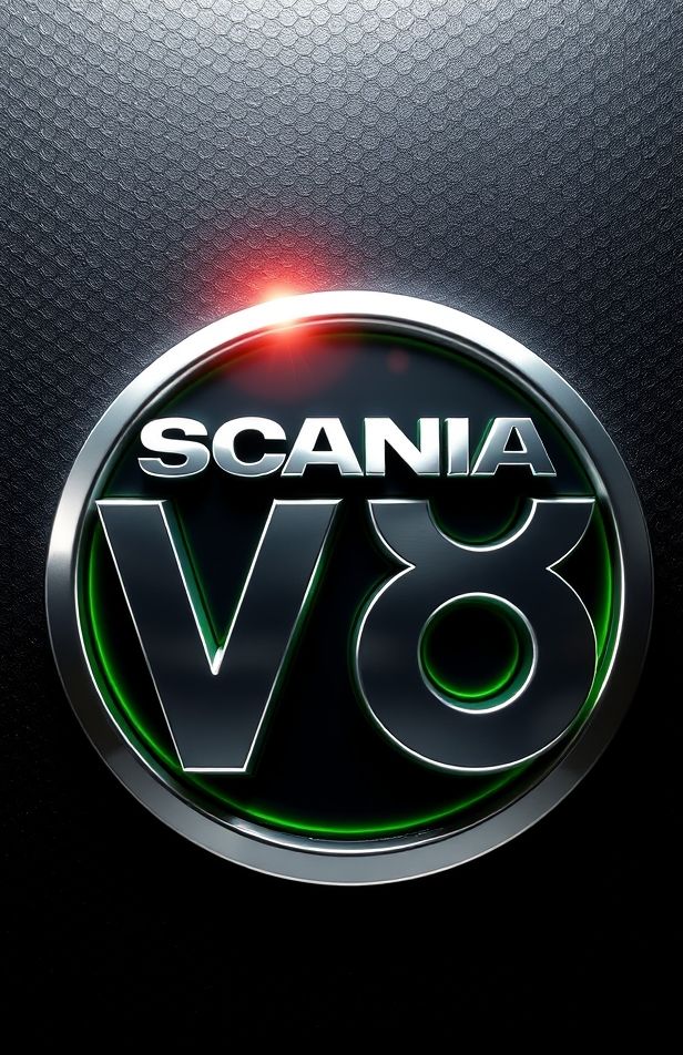 Scania V8 Logo Wallpaper