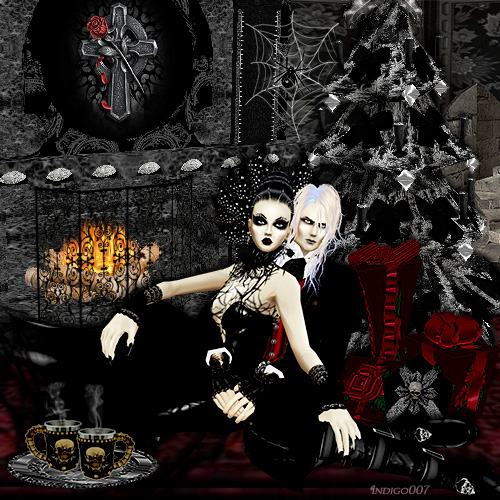 Gothic Christmas Wallpaper A By