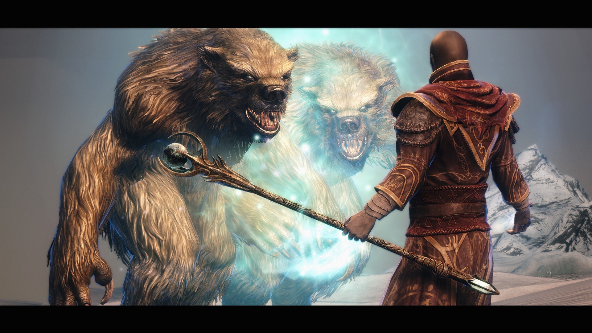 The Elder Scrolls V Skyrim Sorcerer Bears Werebear Wallpaper