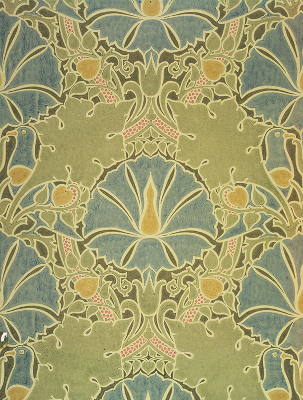 The Saladin Wallpaper By Charles F A Voysey About Museum No