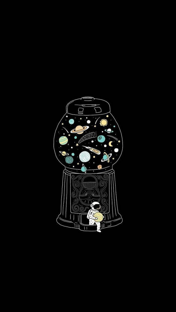 Cartoon Astronaut Wallpaper