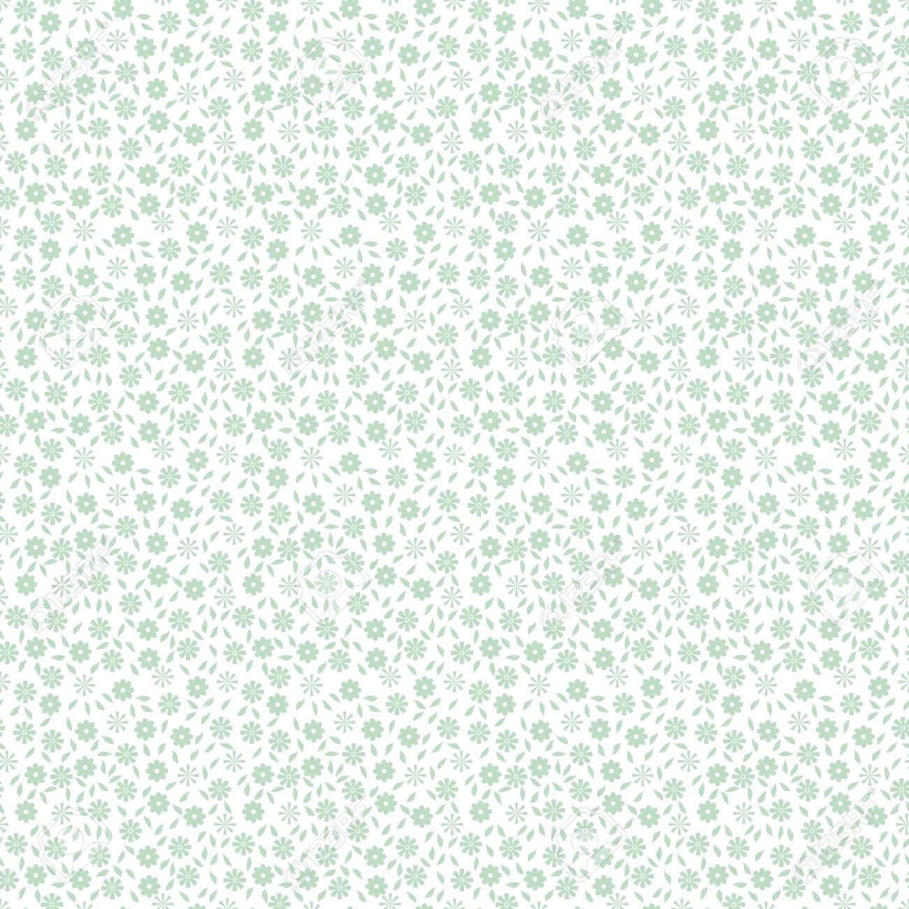 Ditsy Background Seamless Pattern Simple Cute Floral Ornament