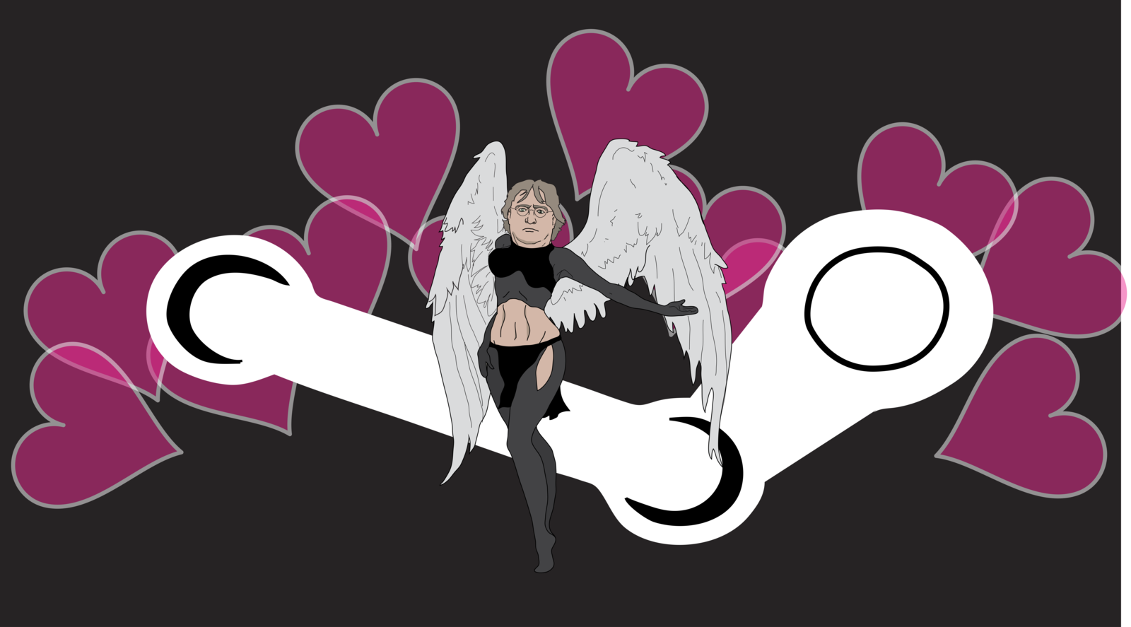 Gaben Angel Knock Up Wallpaper By Cheesychan