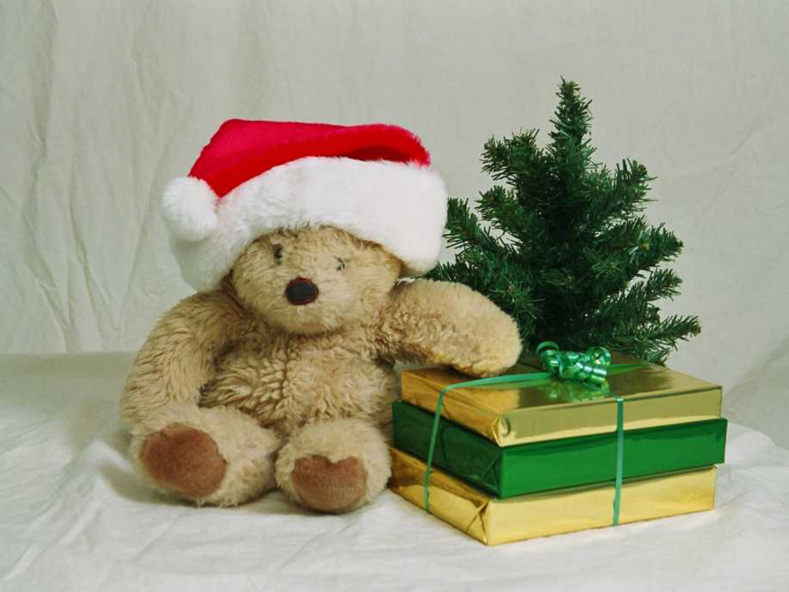 Wallpaper Christmas Teddy Bear