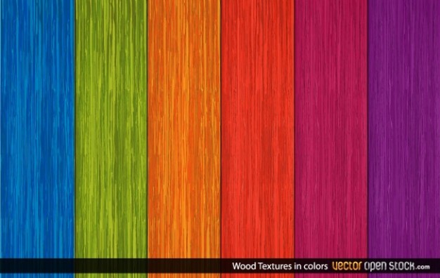 Multiple Color Wood Textures Background Vector