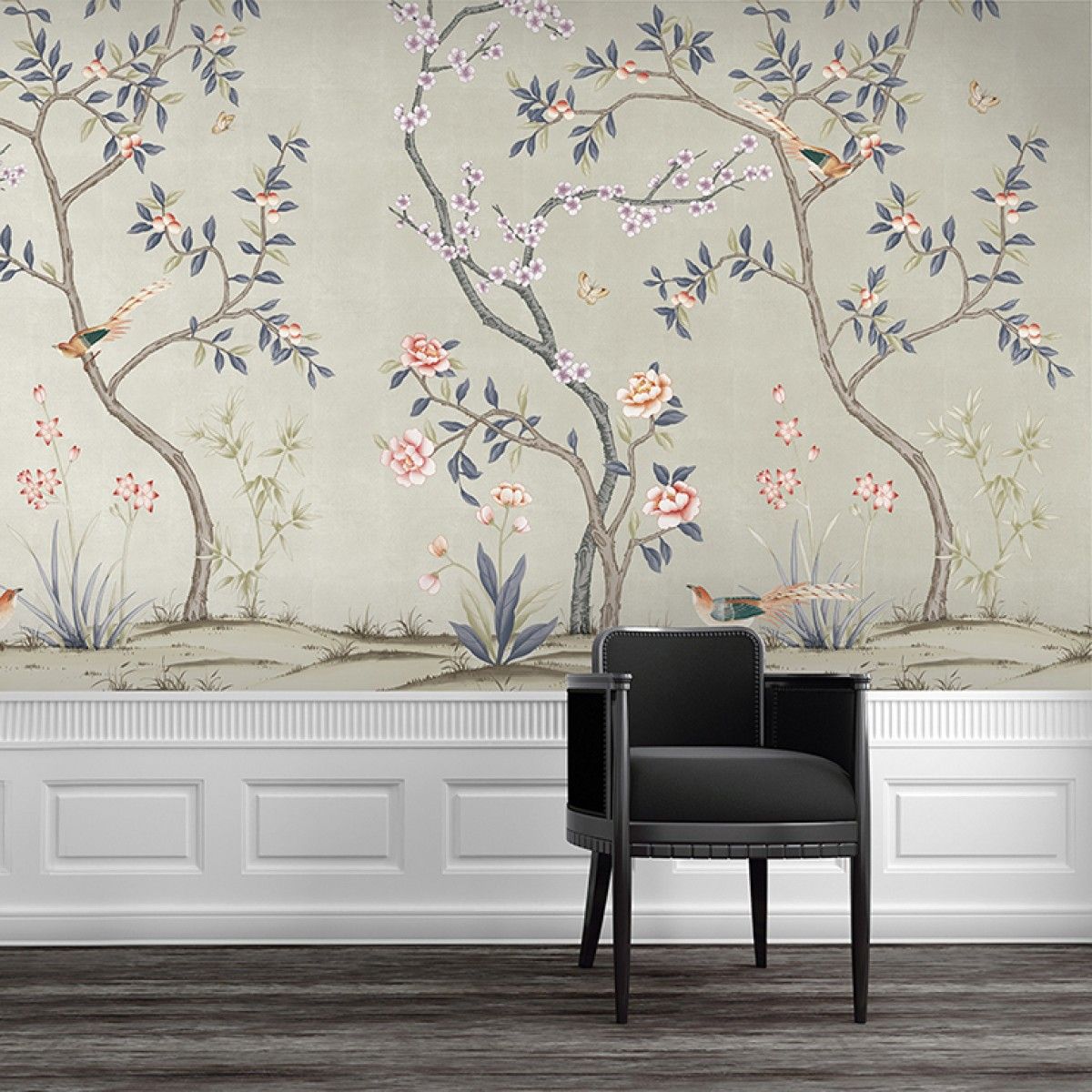Garden Metallic Champagne Murals And Wall Coverings