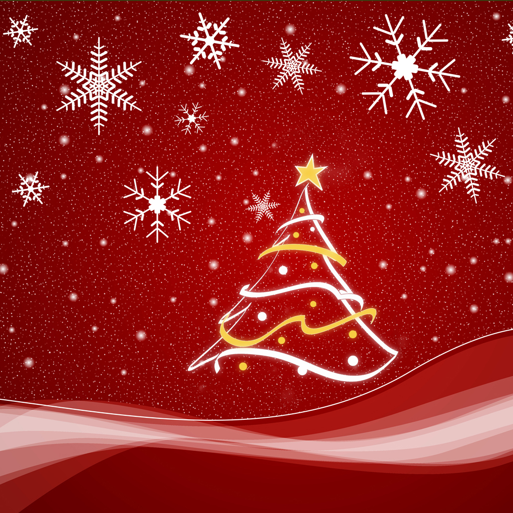 Christmas Tree iPad Wallpaper
