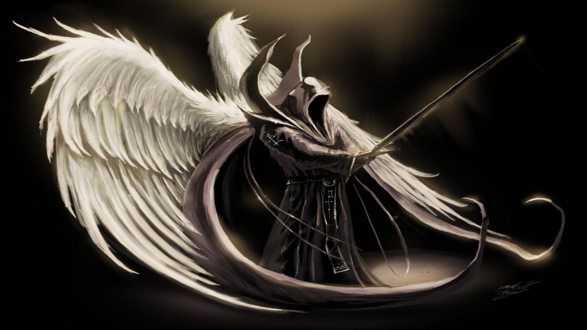 Dark Angel Wings Desktop Background Wallpaper Image