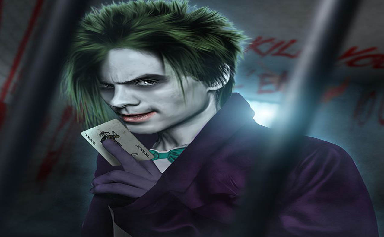 Suicide Squad Character Joker Hd Wallpaper Wide Desktop