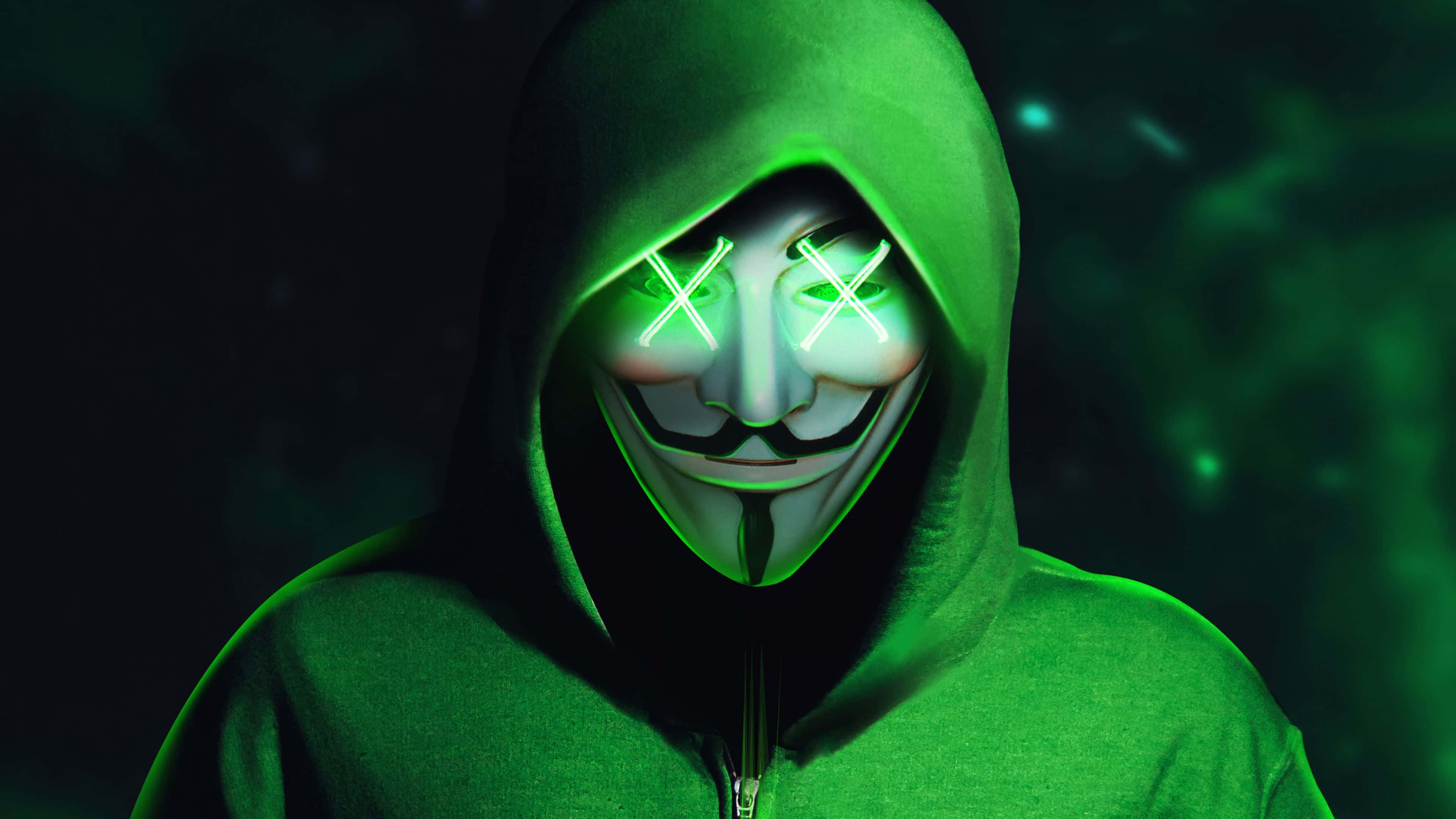 Mask Boy Graphic Art Wallpaper
