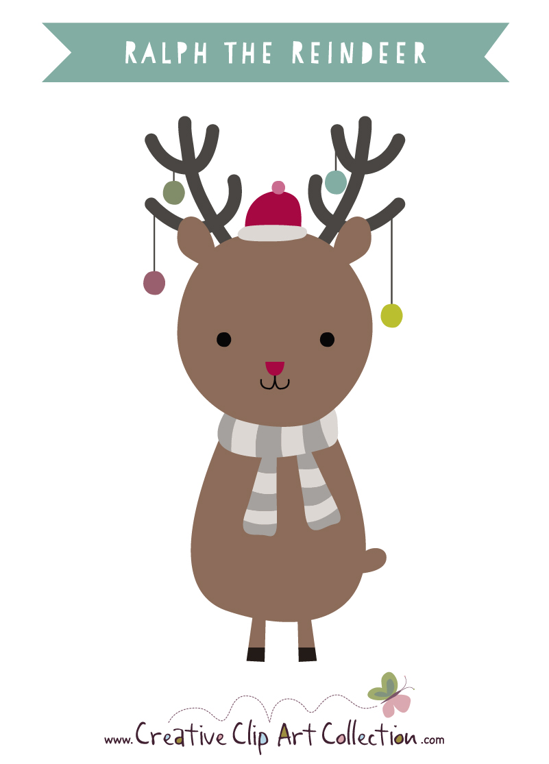how to draw a cute reindeer