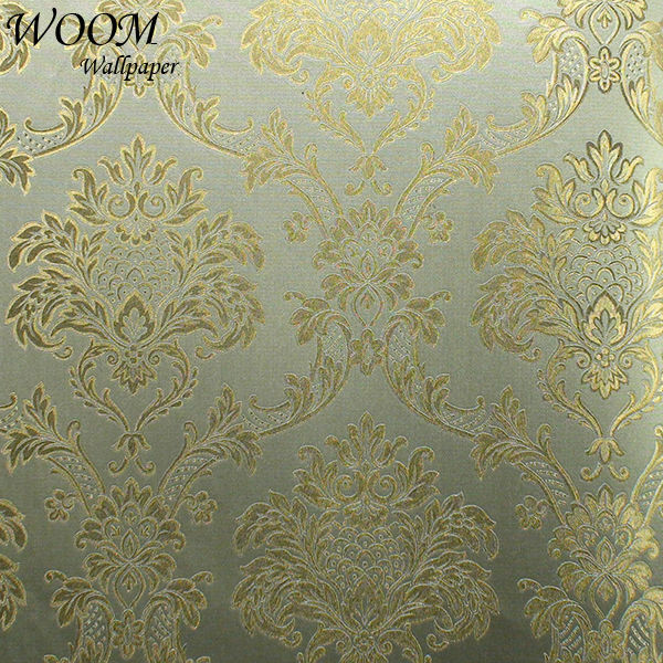 Metallic Foil Gold Damask Italian Thick Modern Wallpaper Designs   Buy