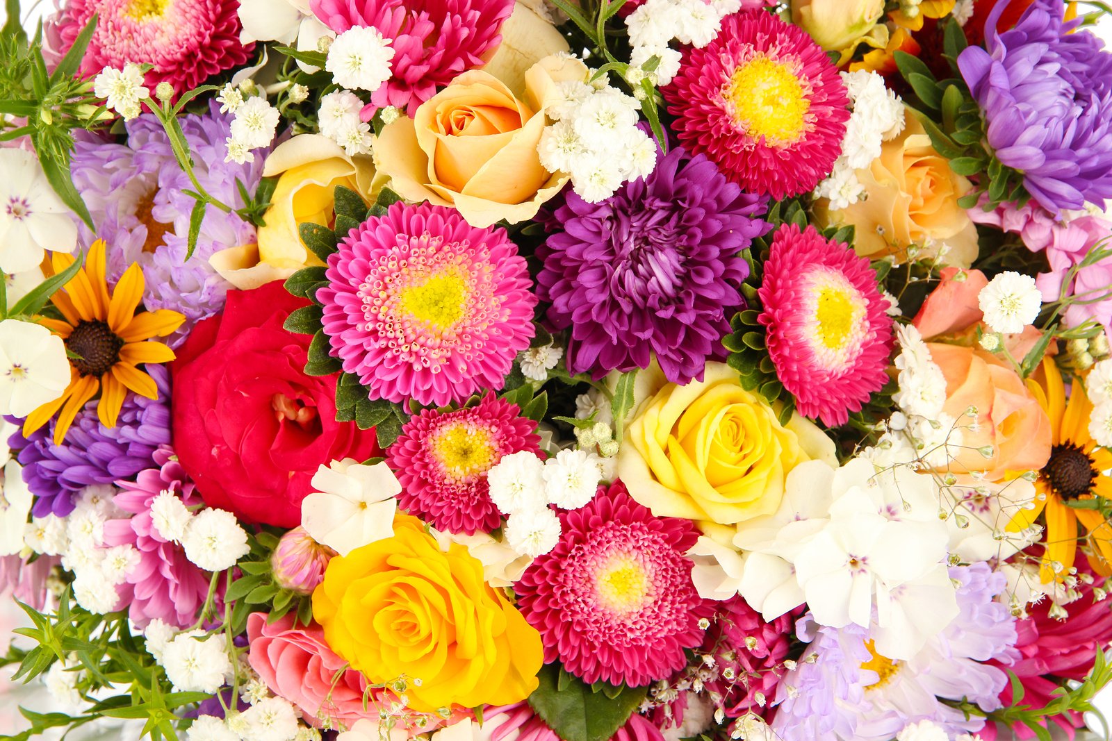 Real Colorful Flower Background Wallpaper