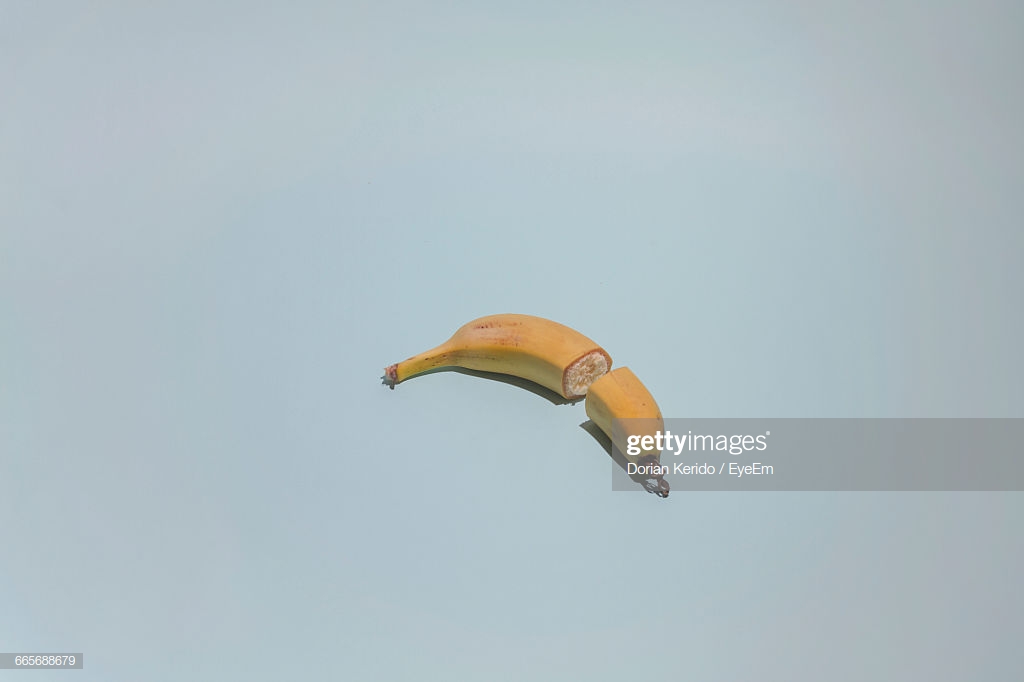 Closeup Of Chopped Banana On Plain Background Stock Photo Getty