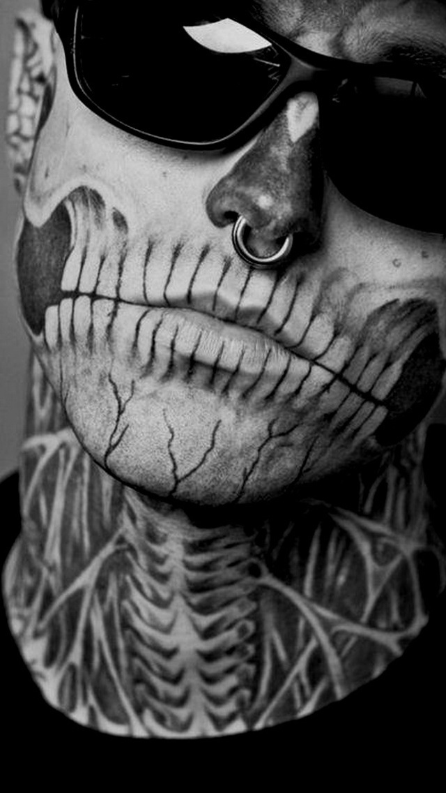 Skull Tattoo Wallpaper iPhone