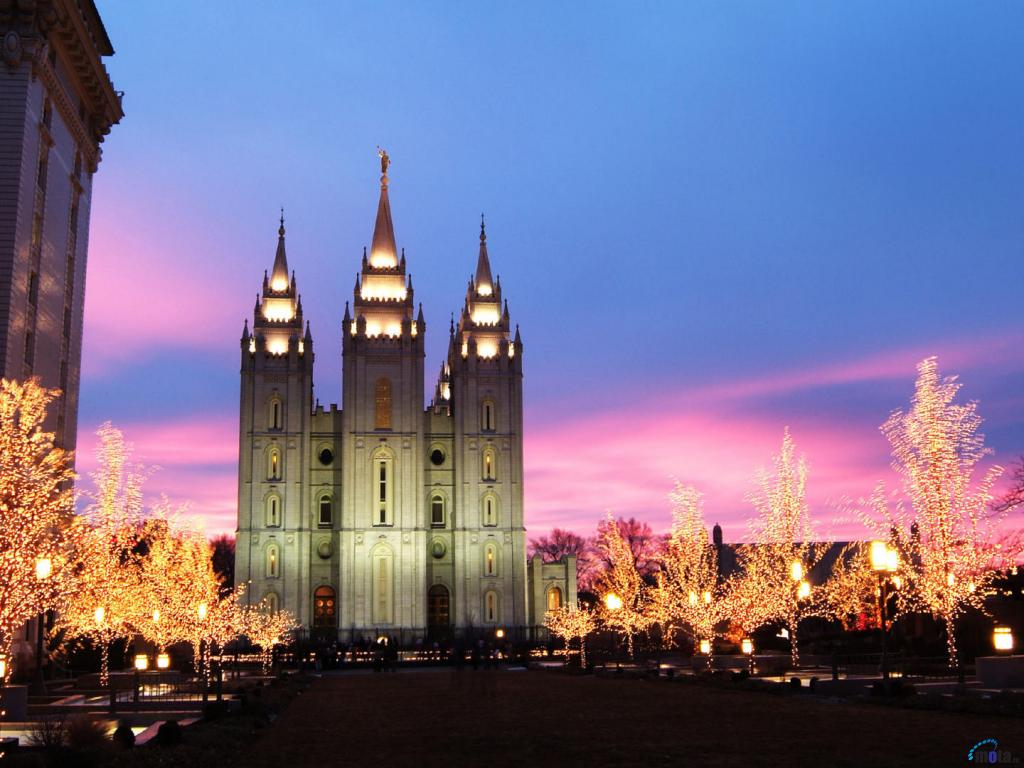  Desktop wallpapers Mormon Temple at Christmas Salt Lake City Utah