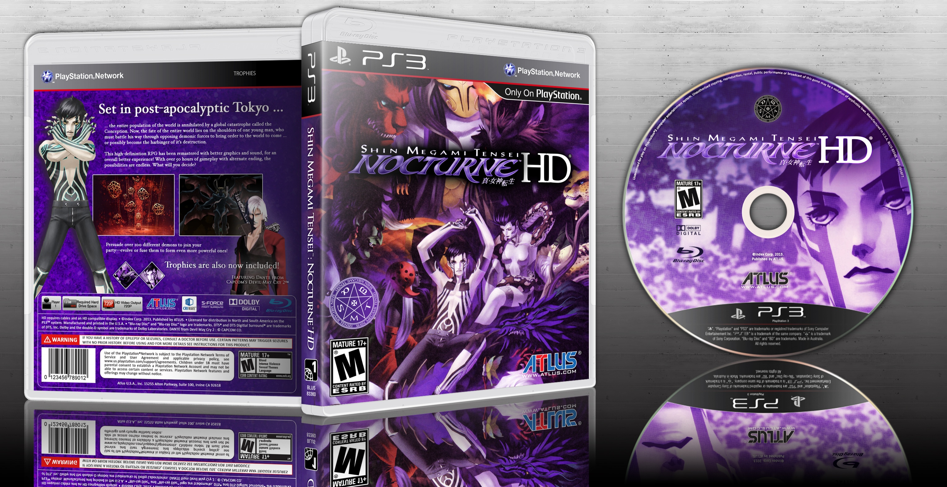 Shin Megami Tensei Nocturne PlayStation 3 Box Art Cover by lucidhalos