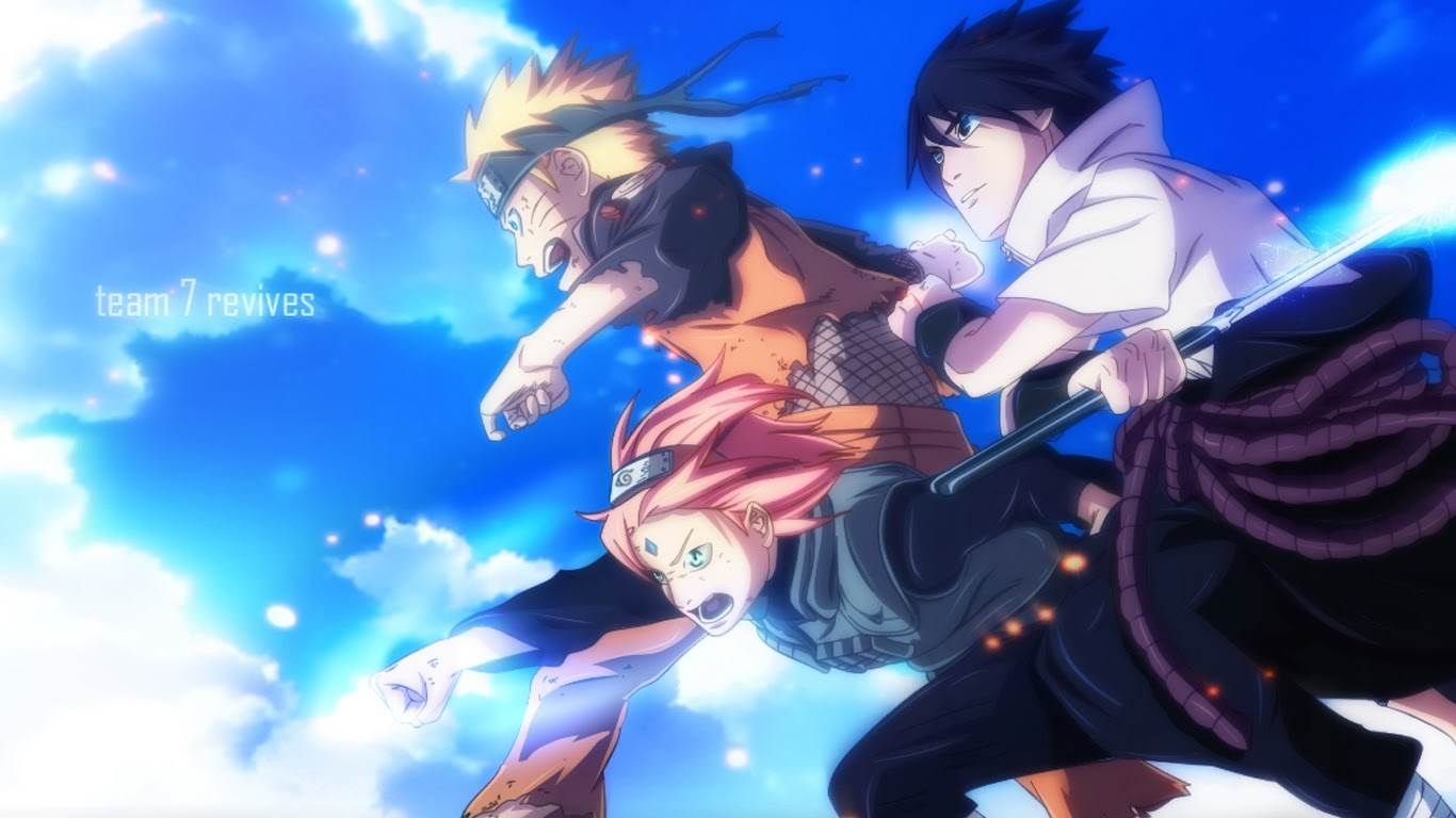 Naruto Vs Sasuke Fighting HD Desktop Wallpaper Widescreen