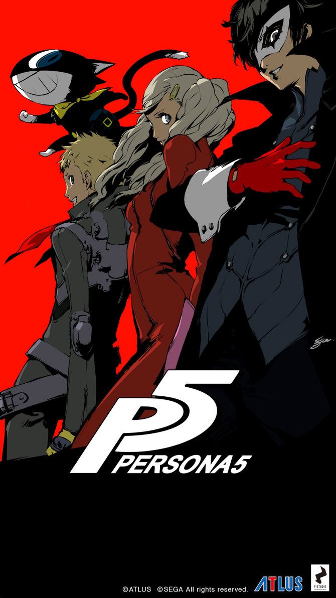 Persona iPhone Wallpaper Colored Version By Lazyaxolotl