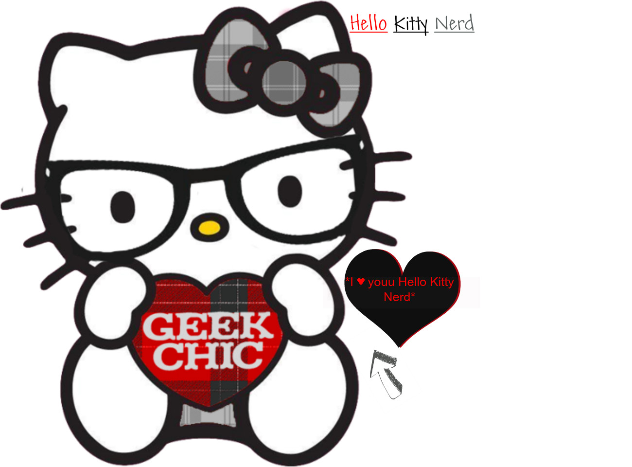 Hello Kitty Nerd Publish With Glogster