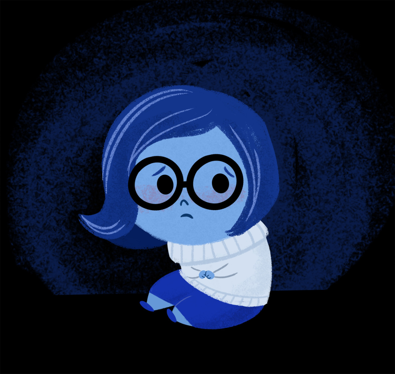 Sadness Inside Out Art Wallpaper