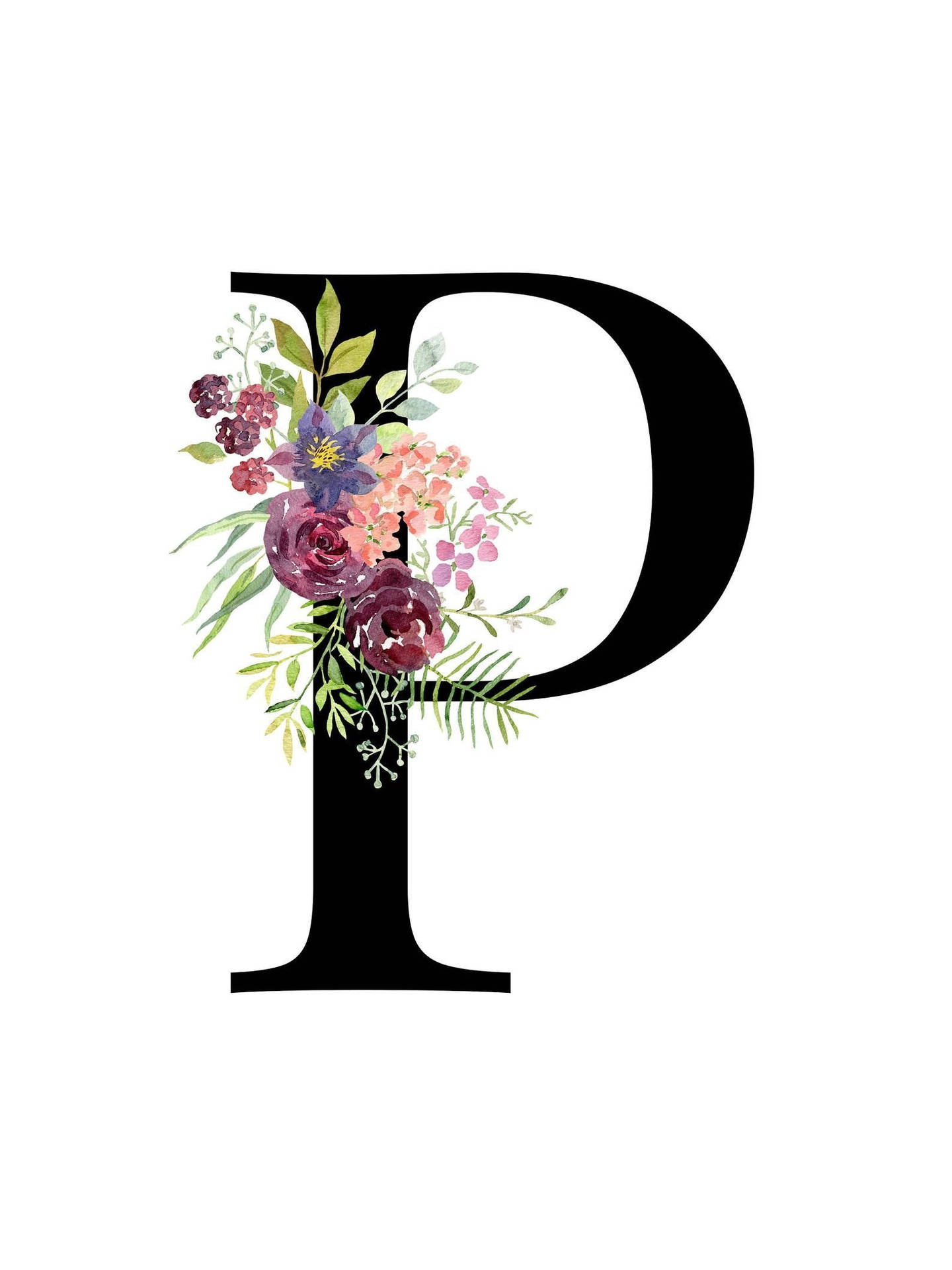 P Letter Wallpaper