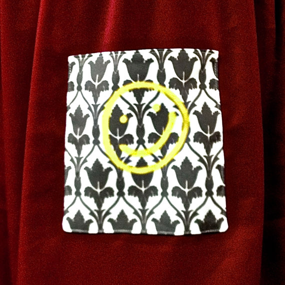 Sherlock Wallpaper Smiley Face Fabric By Fandomfabric On