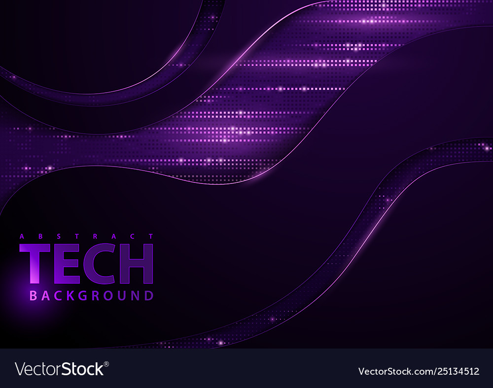 Tech Background With Purple Elements Royalty Vector