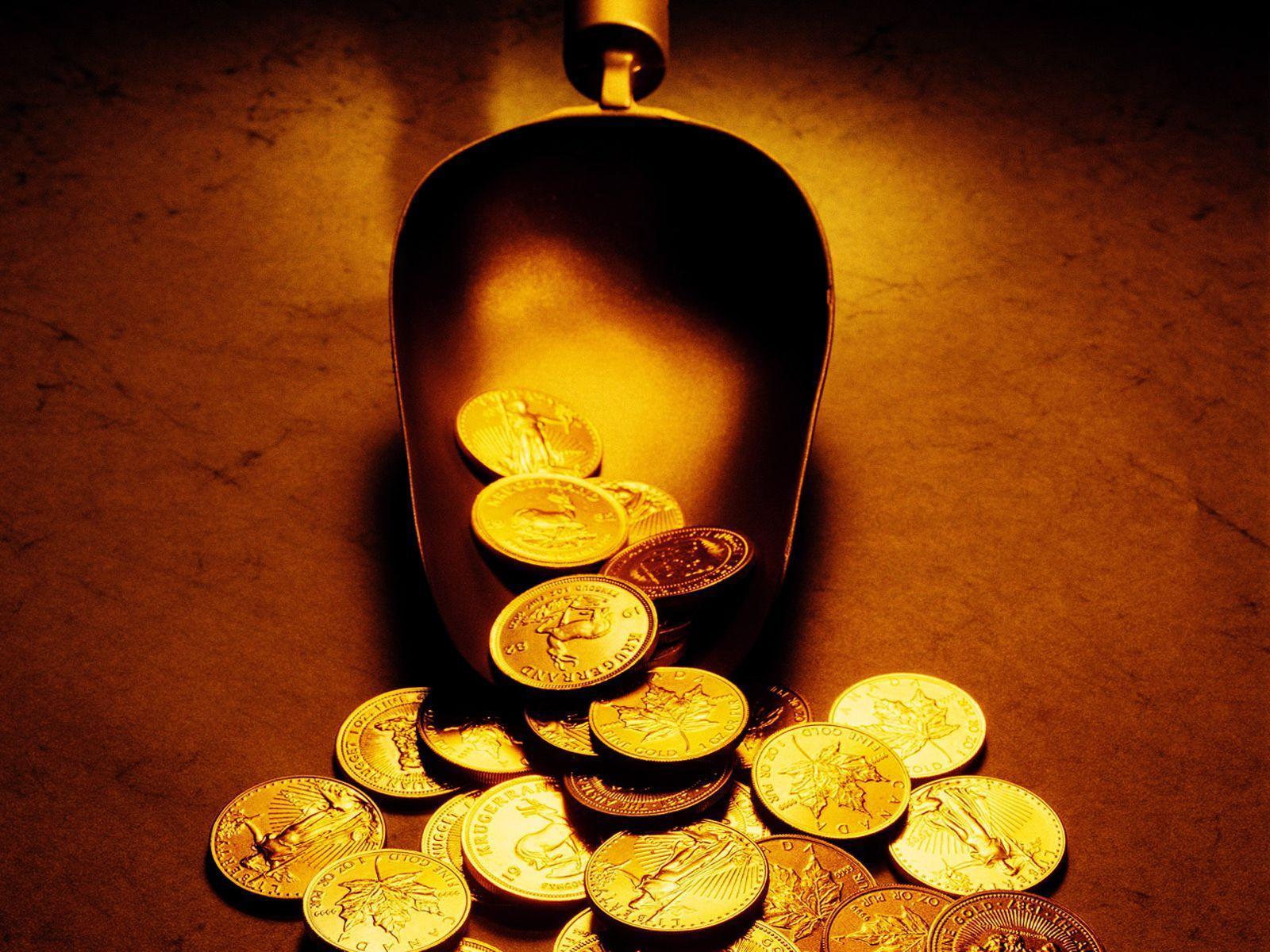 Gold Coins Wallpaper Top Background