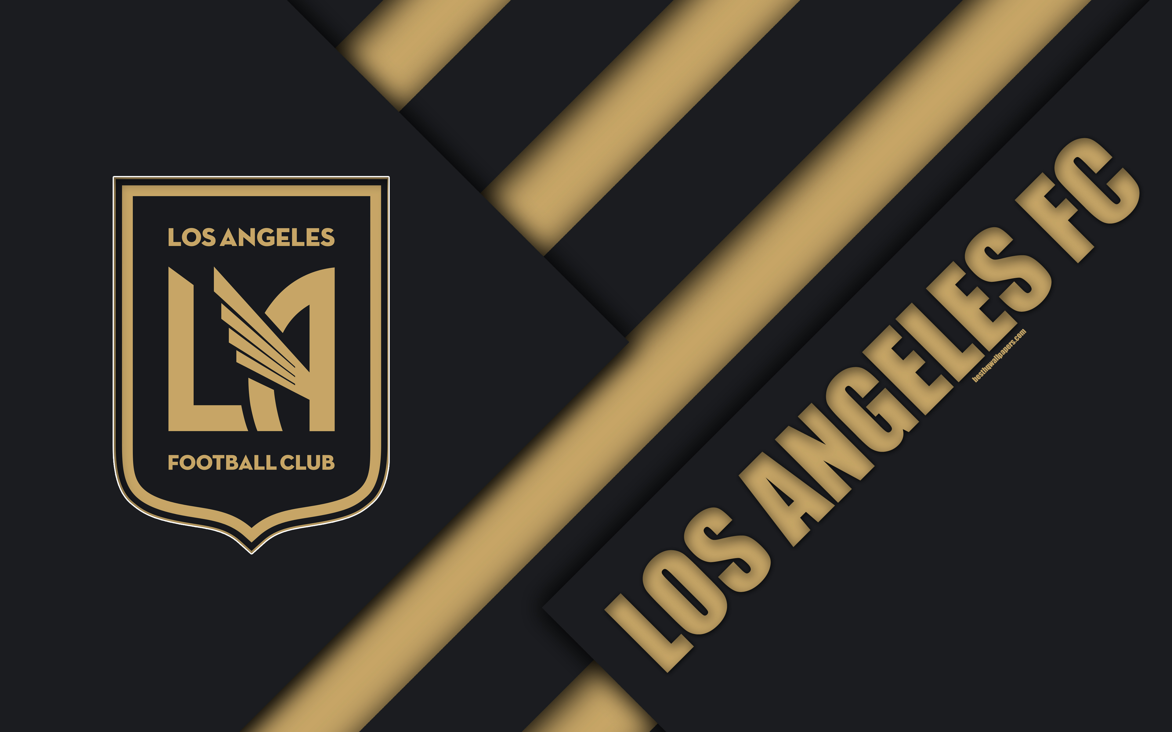 Wallpaper Los Angeles Fc Material Design 4k Logo