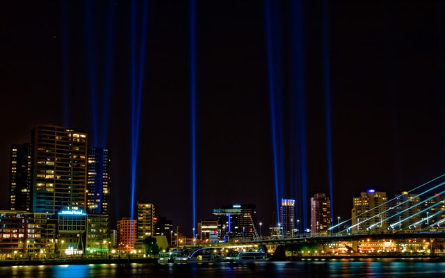 Lights Along The Fire Line Memorialize Bombing Of Rotterdam