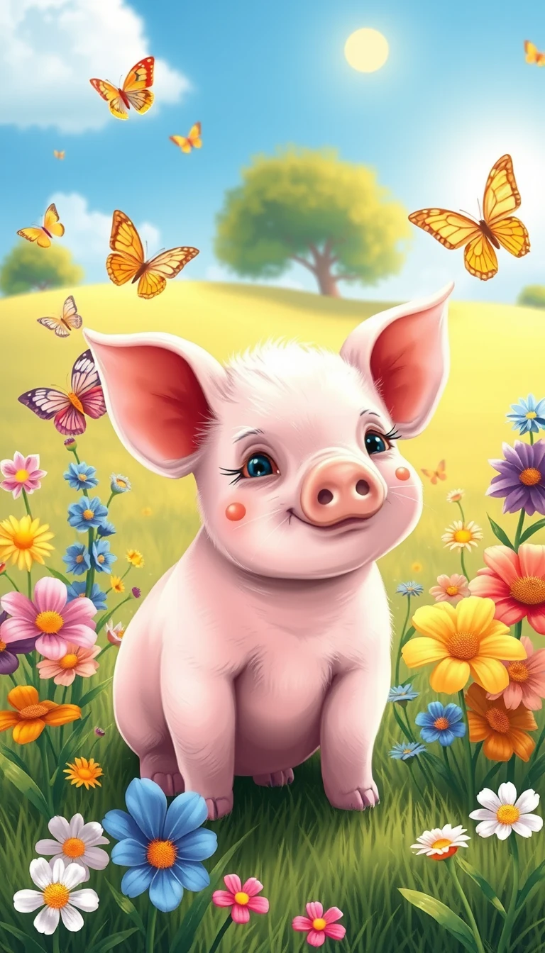 Cute Piglet Wallpaper