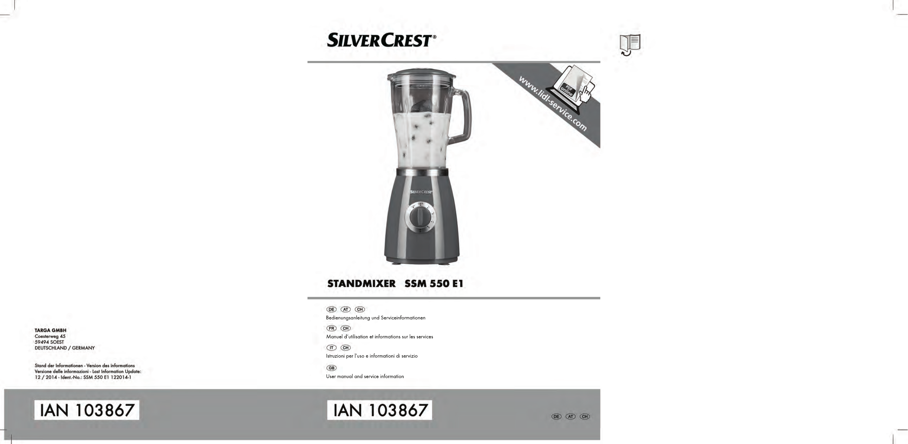 Silvercrest Ssm E1 User Manual S