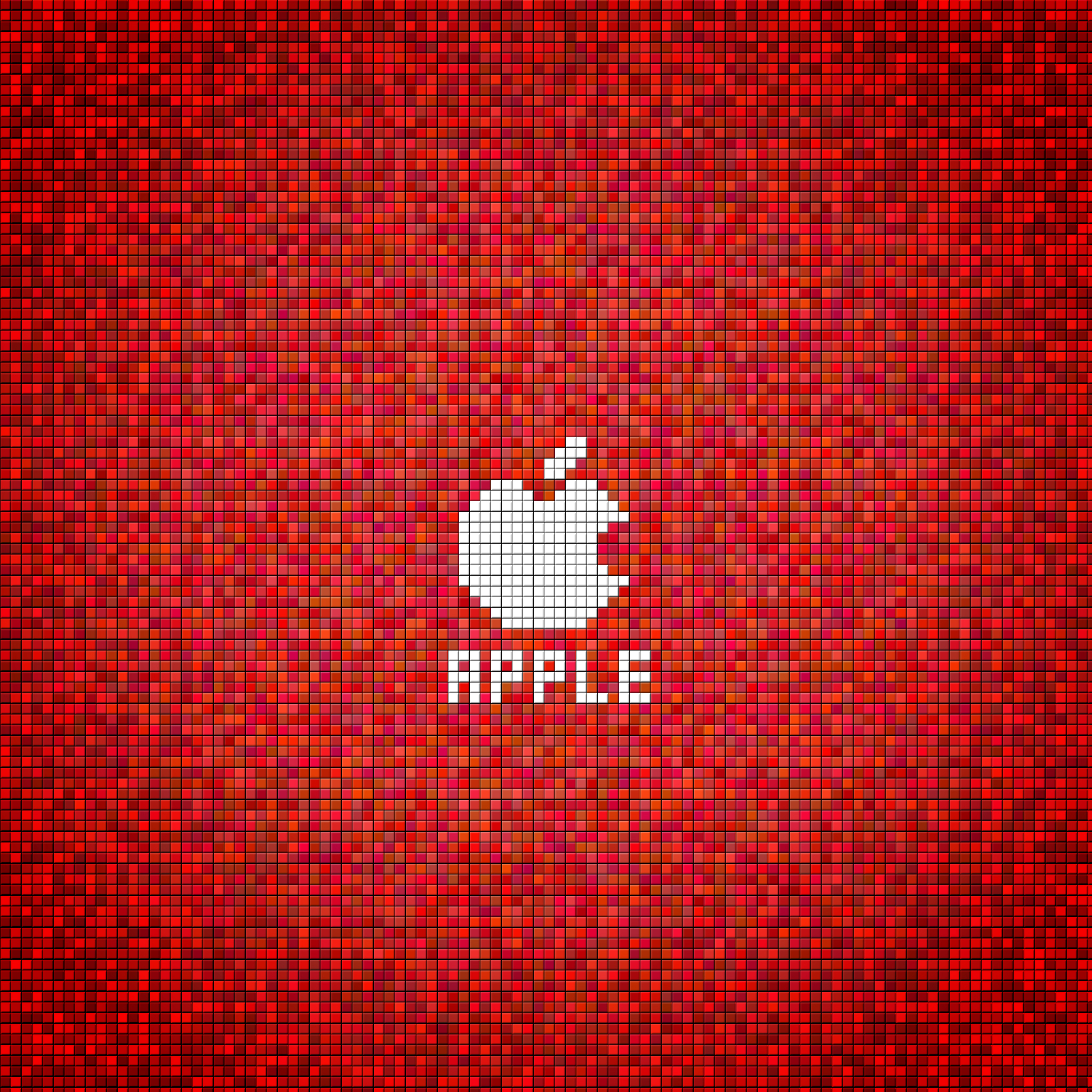 iPad Air Wallpaper Christmas Apple Red Square 3wallpaper Retina