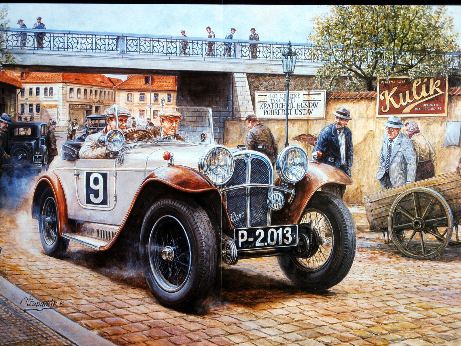 Vintage Car Racing Desktop Wallpaper Pictures