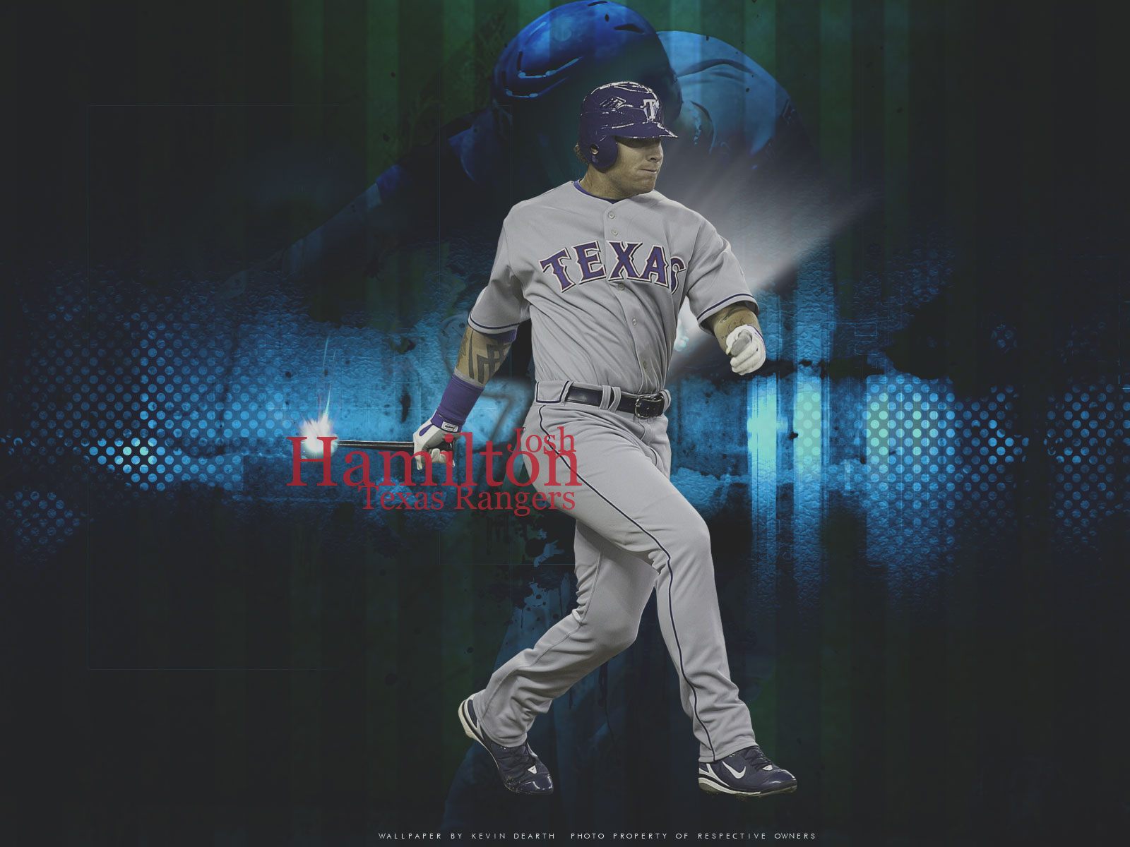 Free Wallpapers   Josh Hamilton Texas Rangers 1600x1200 wallpaper