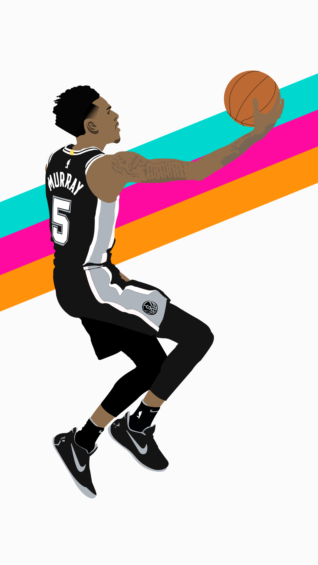 I made a Dejounte wallpaper to ease the pain of the Kawhi one I 1080x1920