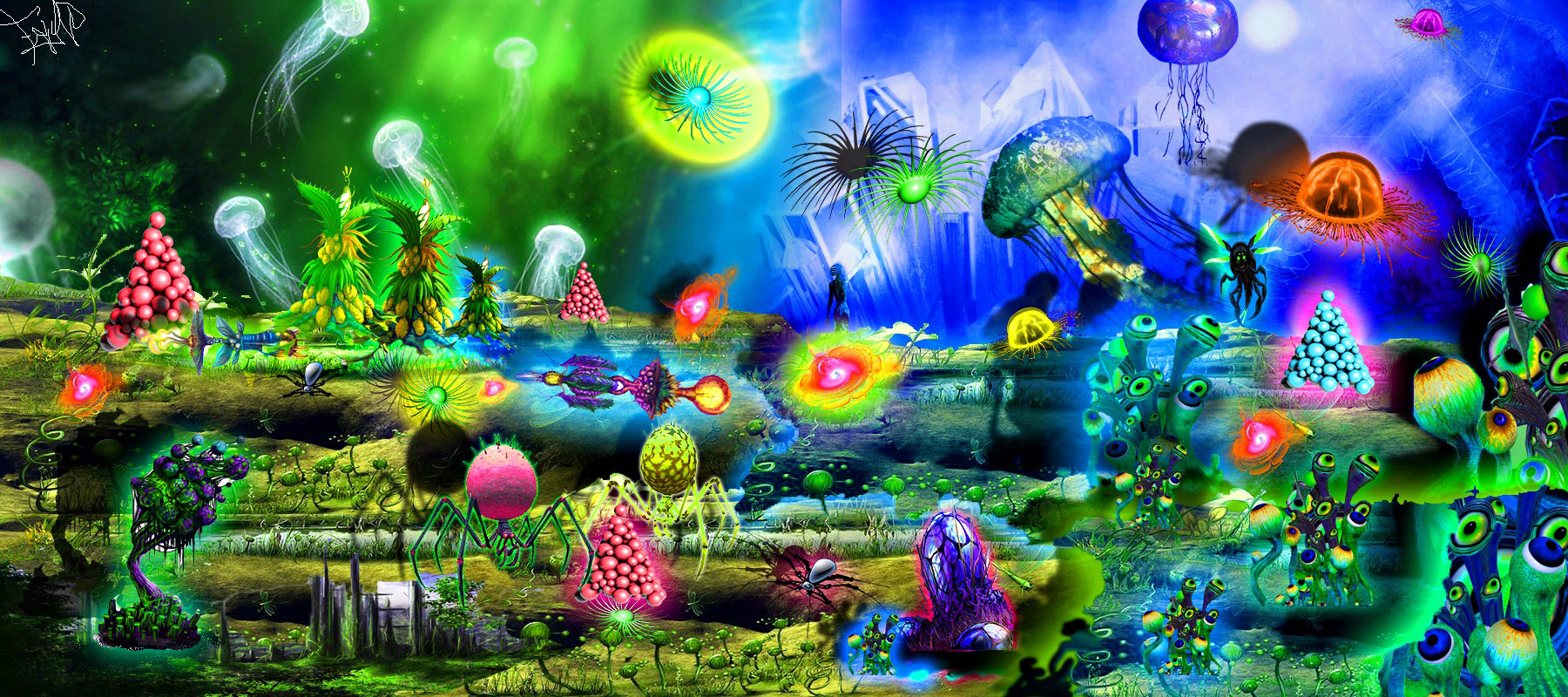 Aliens Seabed World Puter Wallpaper Desktop Background