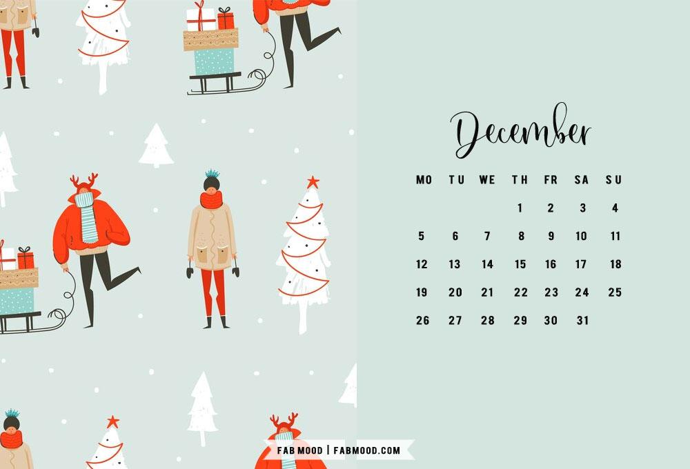 Christmas Calendar Wallpaper December Fab