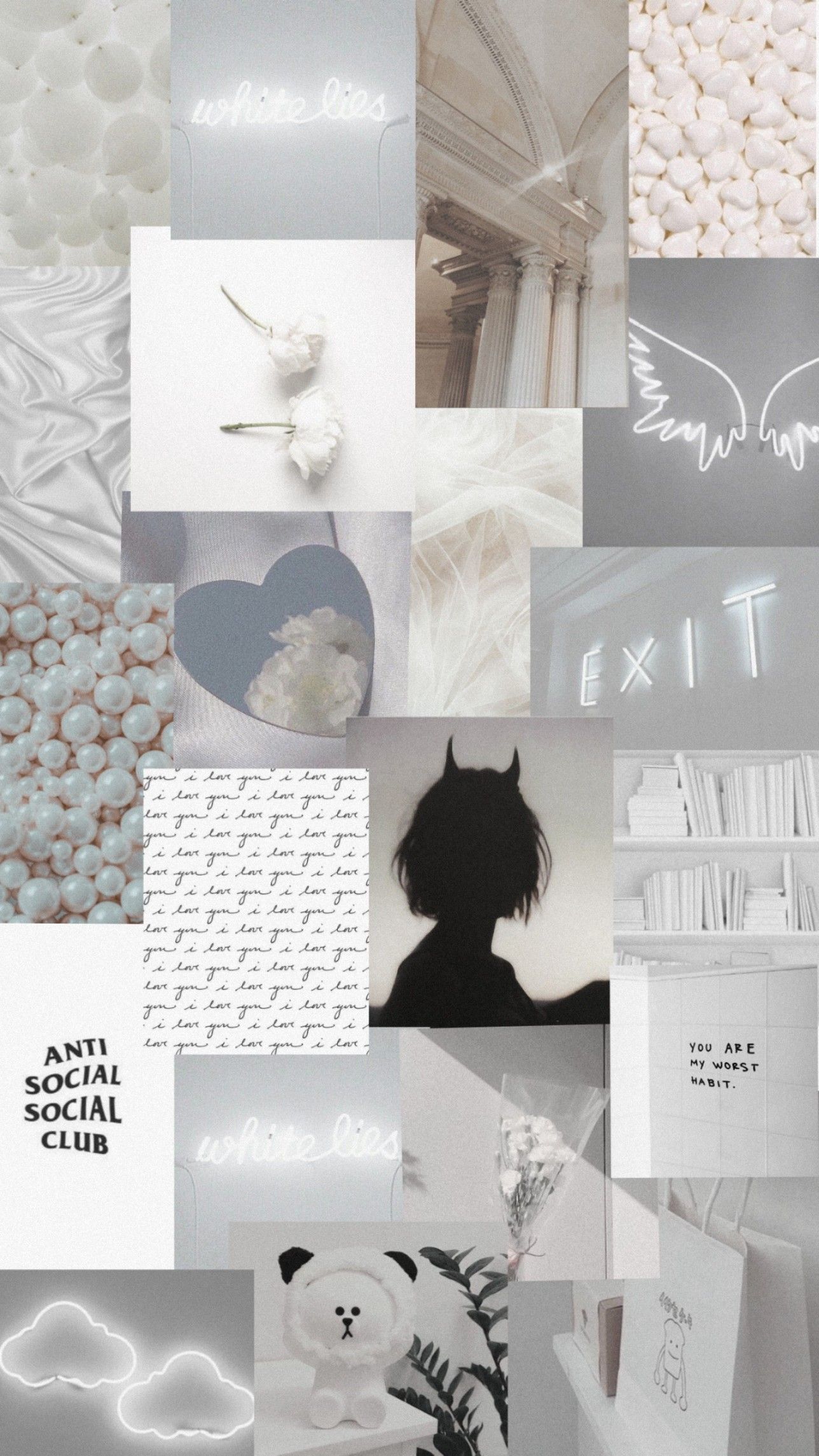 White Wallpaper Aesthetic Astetic Sassy