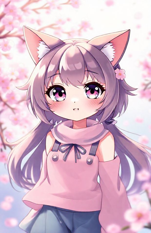 Anime Cat Girl Wallpaper