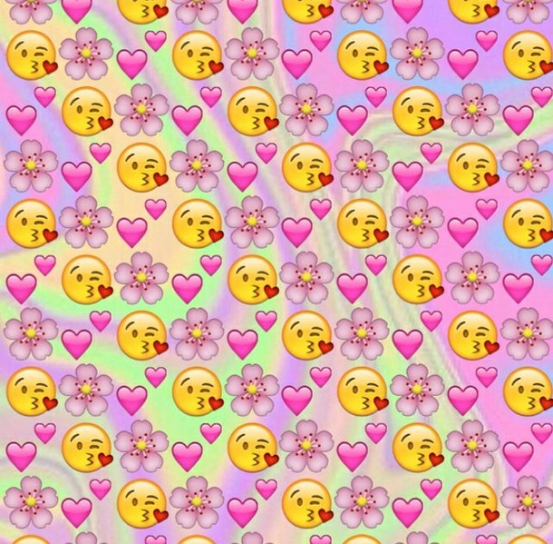 Kissing Wallpaper Emojis Emoji Background