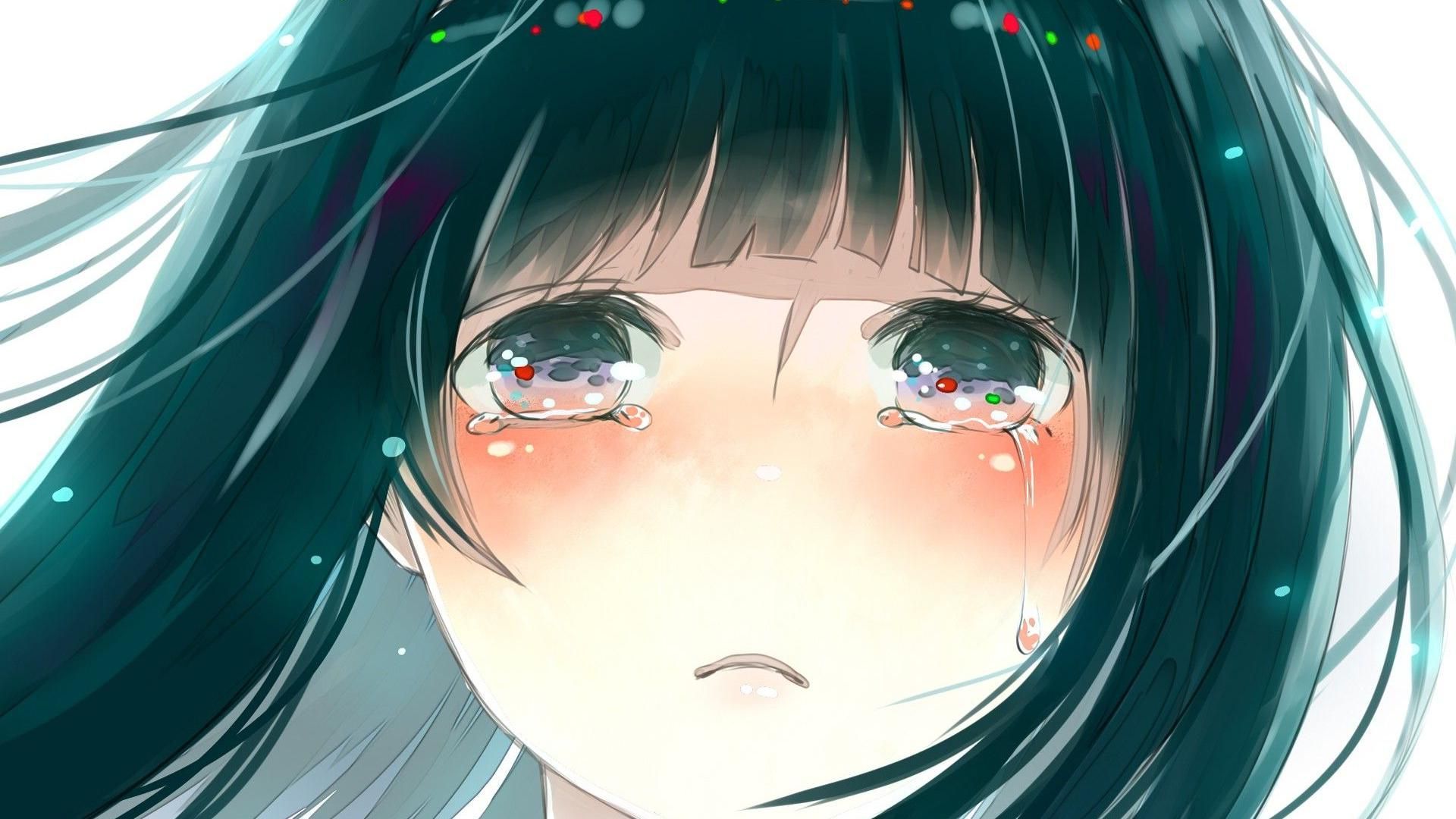 Kumpulan Wallpaper Anime Girl Cry | Download Kumpulan Wallpaper Hitam Polos